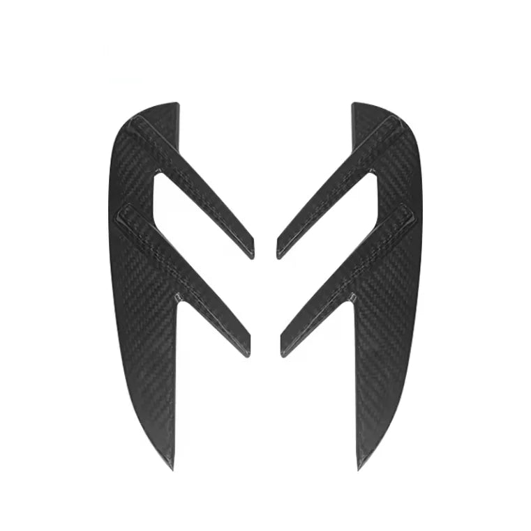 BMW G8X Dry Carbon Fiber Front Fender Wing Splitters (2pc Set)