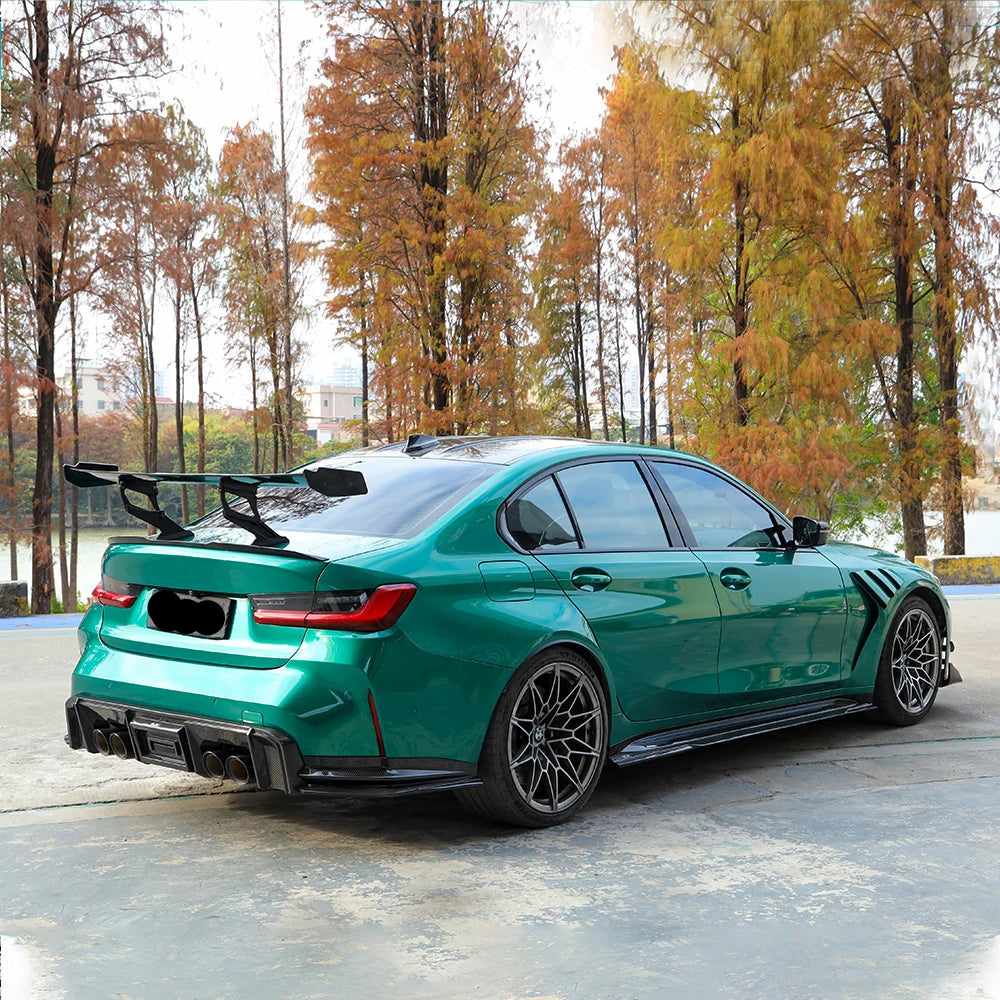 BMW G8X Dry Carbon Fiber AX Style Rear Diffuser with Corner Wraps