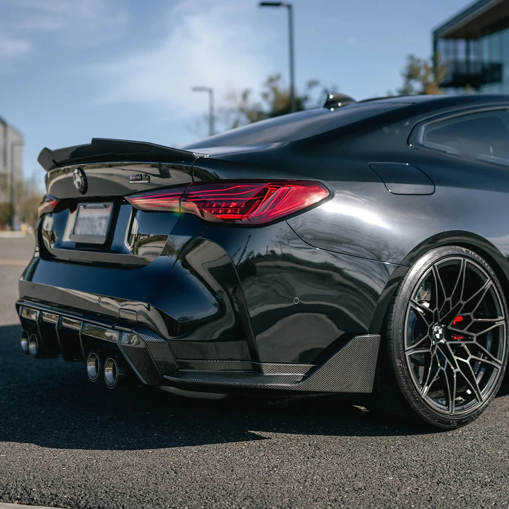 BMW G8X Dry Carbon Fiber MP Rear Splitters