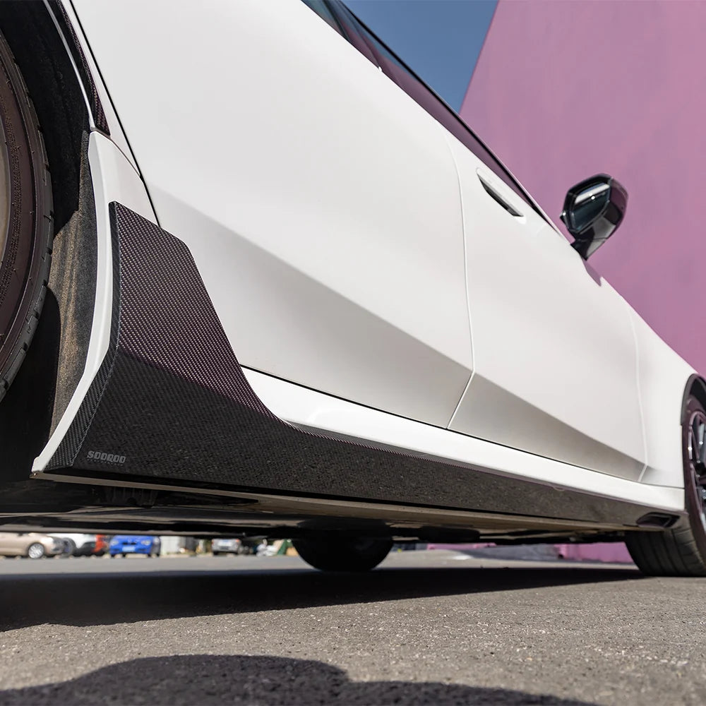 SOOQOO V2 BMW M5 G90 Side Skirt In Prepreg Carbon Fiber