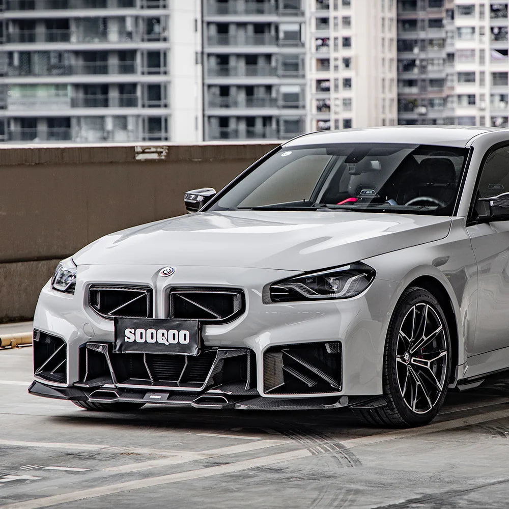 SOOQOO V1 BMW M2 G87 Front Lip In Prepreg Carbon Fiber