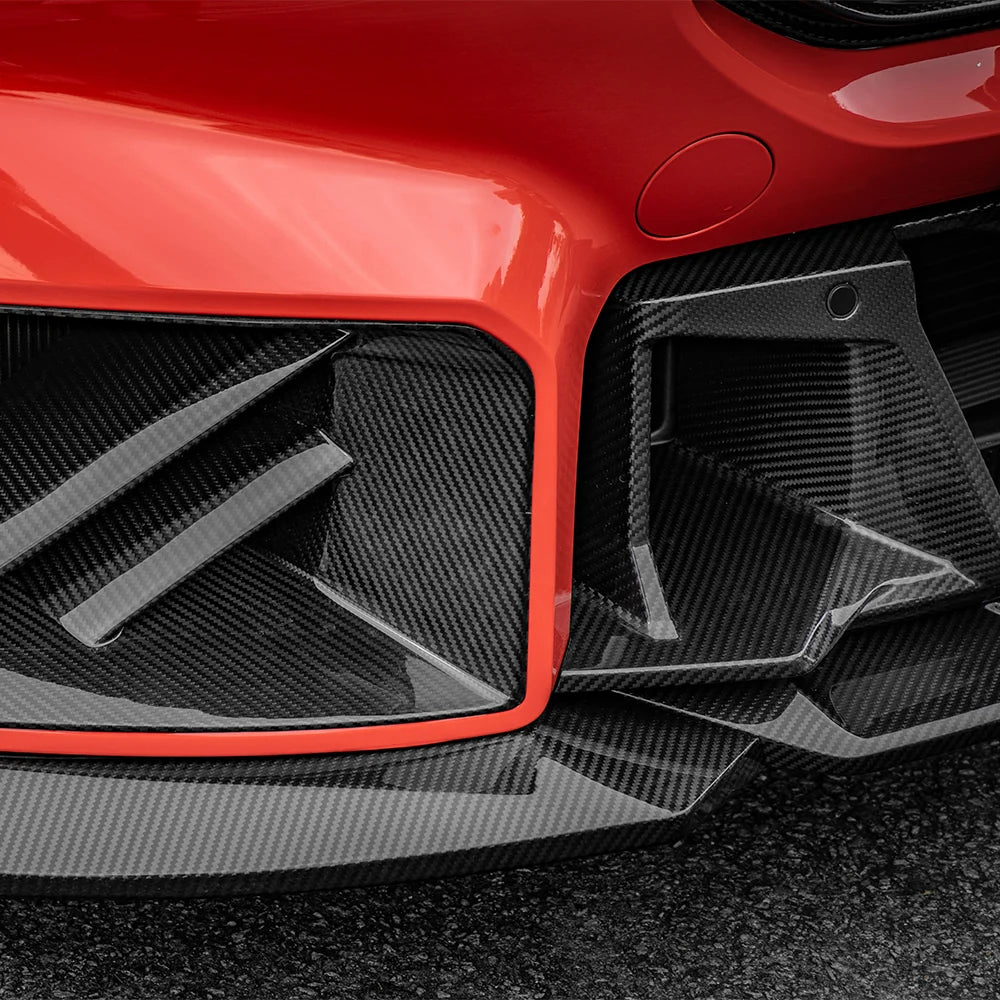 SOOQOO V2 BMW M2 G87 Front Lip In Prepreg Carbon Fiber