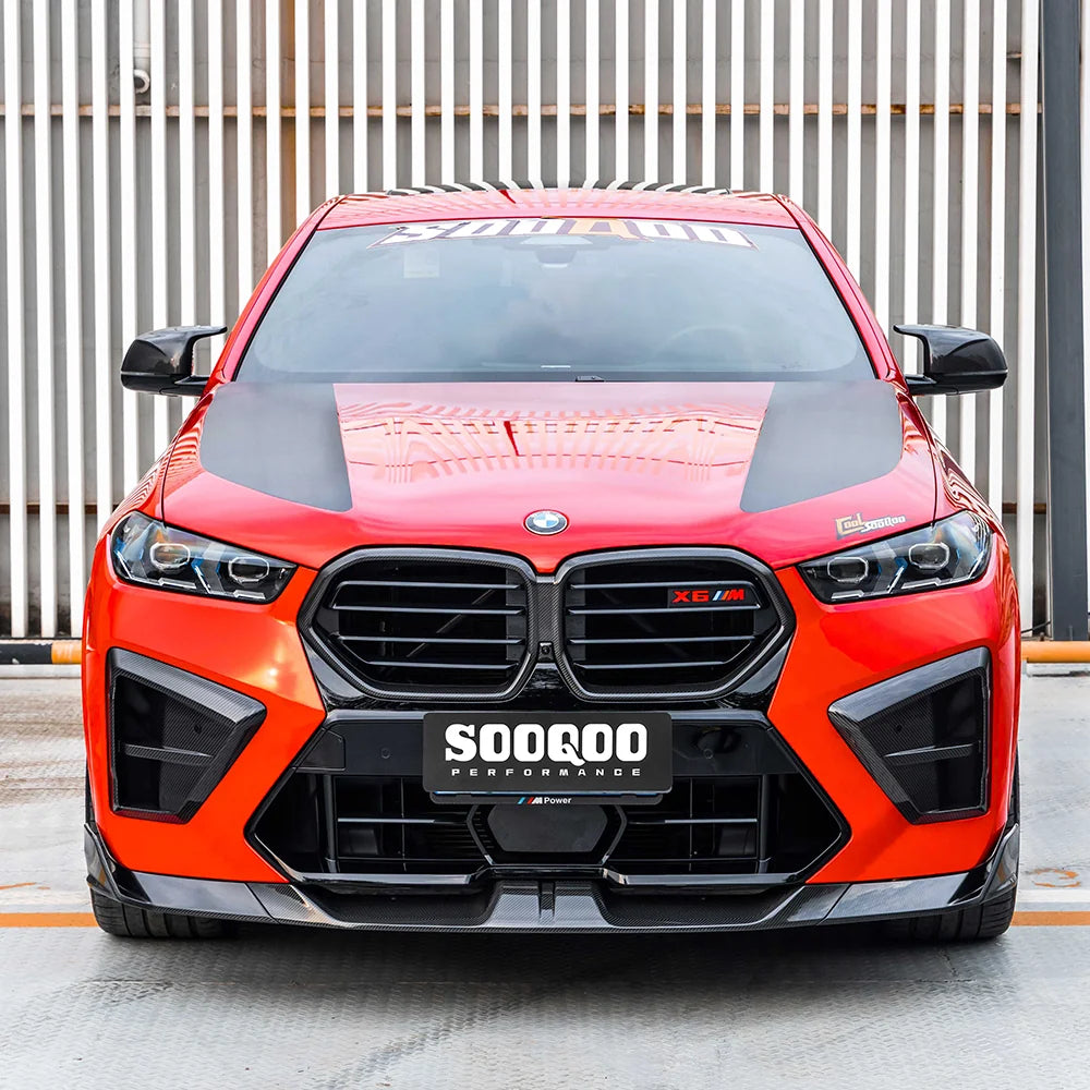SOOQOO BMW X5M F95 LCI Air Duct In Prepreg Carbon Fiber