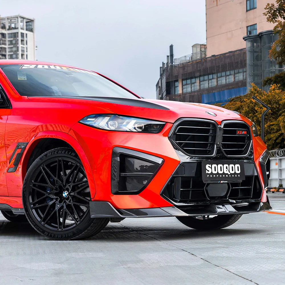 SOOQOO BMW X5M F95 LCI Air Duct In Prepreg Carbon Fiber