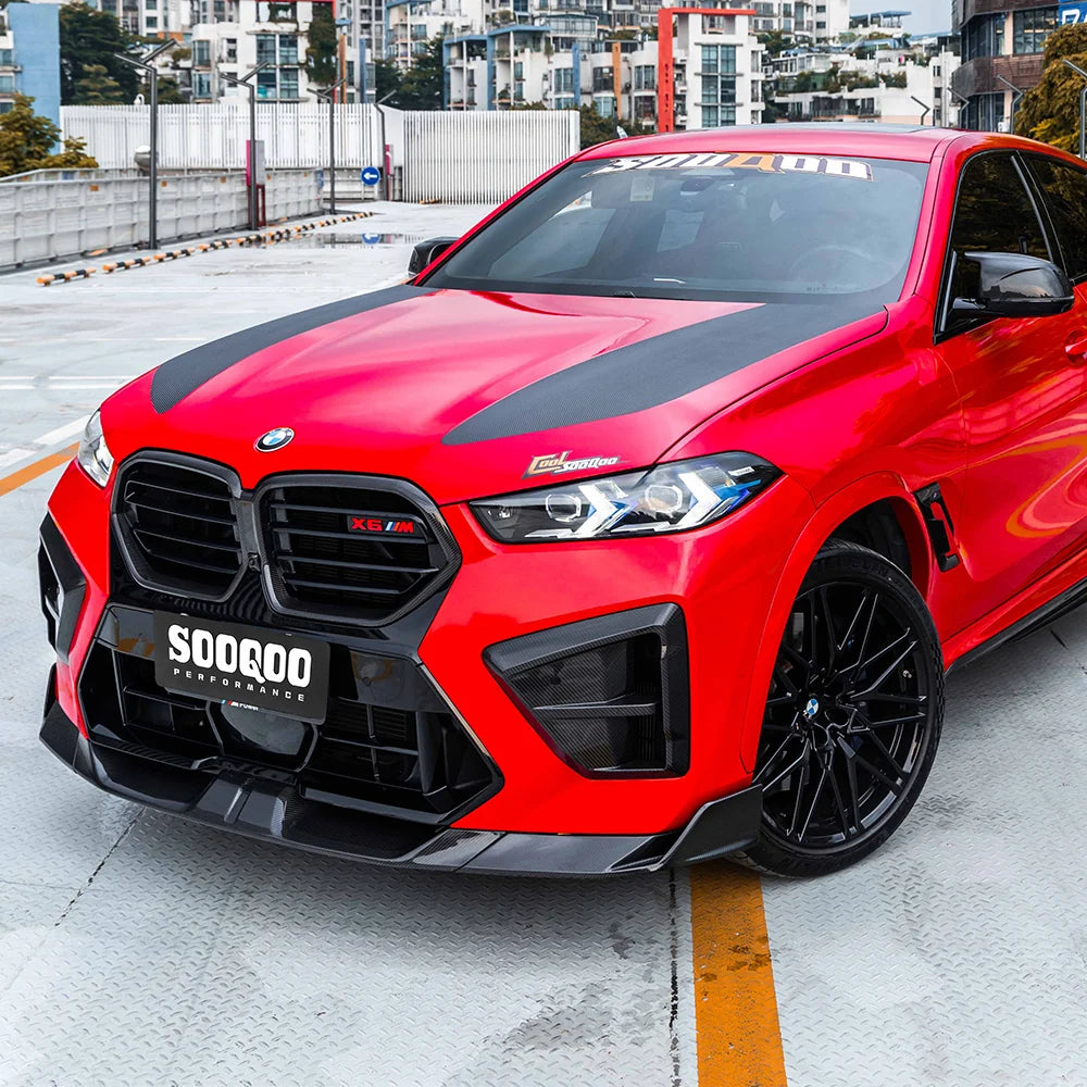 SOOQOO BMW X5M F95 LCI Air Duct In Prepreg Carbon Fiber