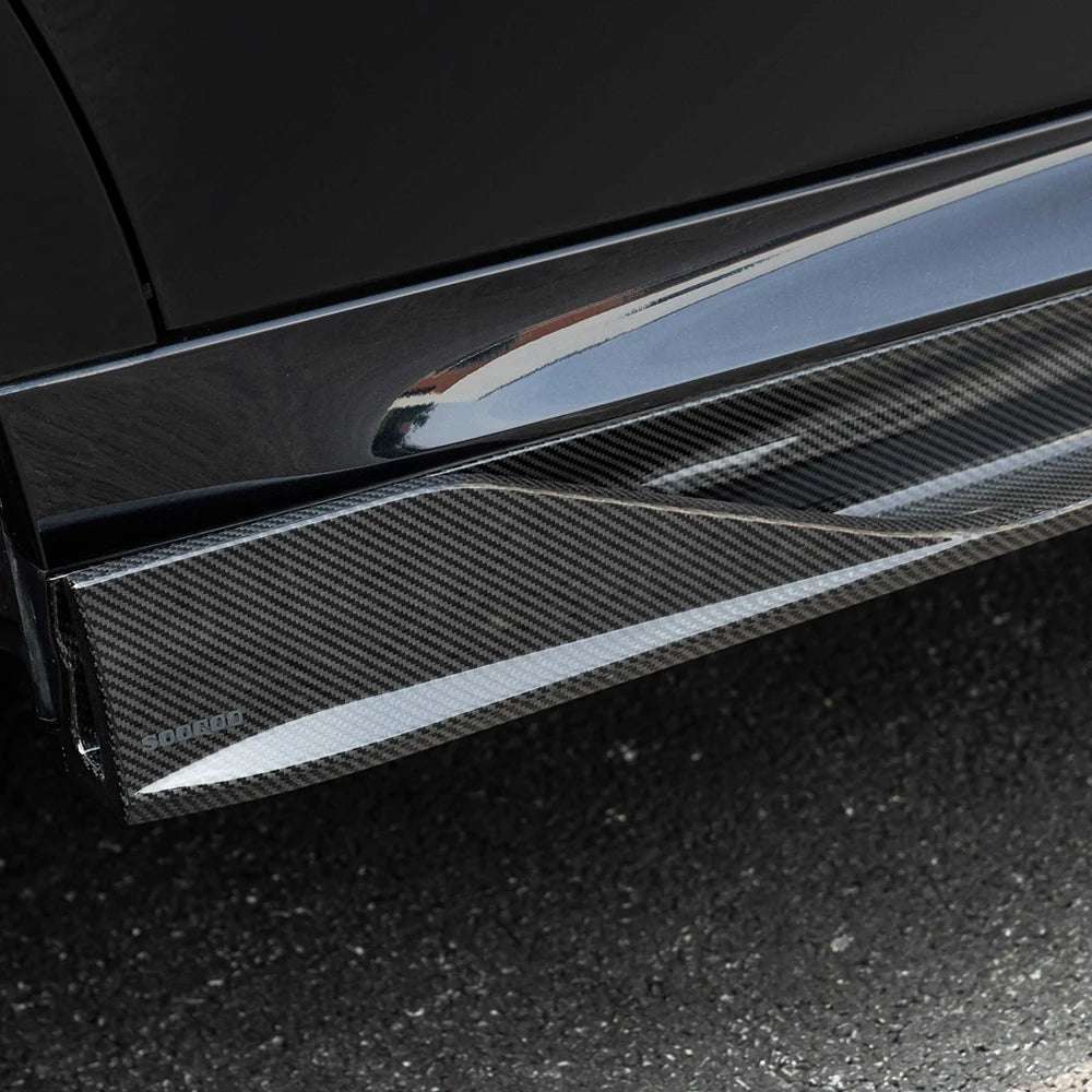 SOOQOO BMW X6M F96 Side Skirt In Prepreg Carbon Fiber