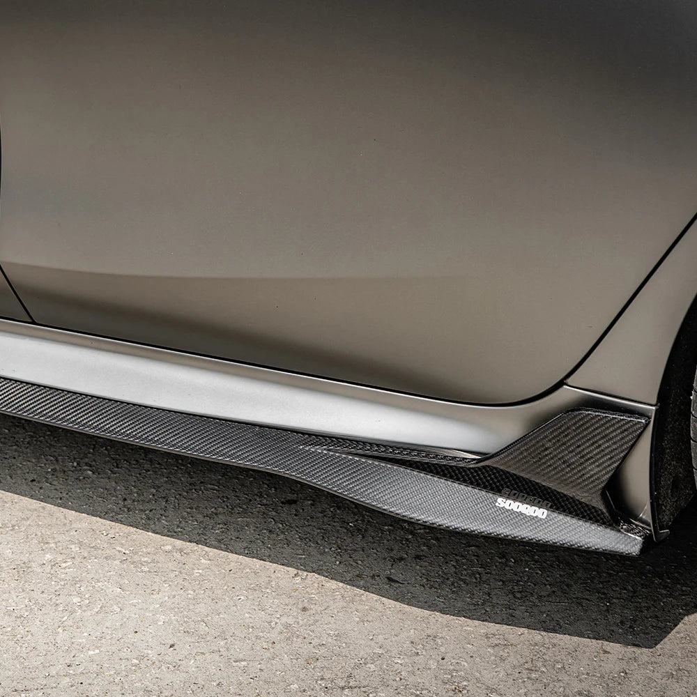 BMW M8 GRAN COUPE F93 / G16 SQ STYLE DRY CARBON FIBER SIDE SKIRTS
