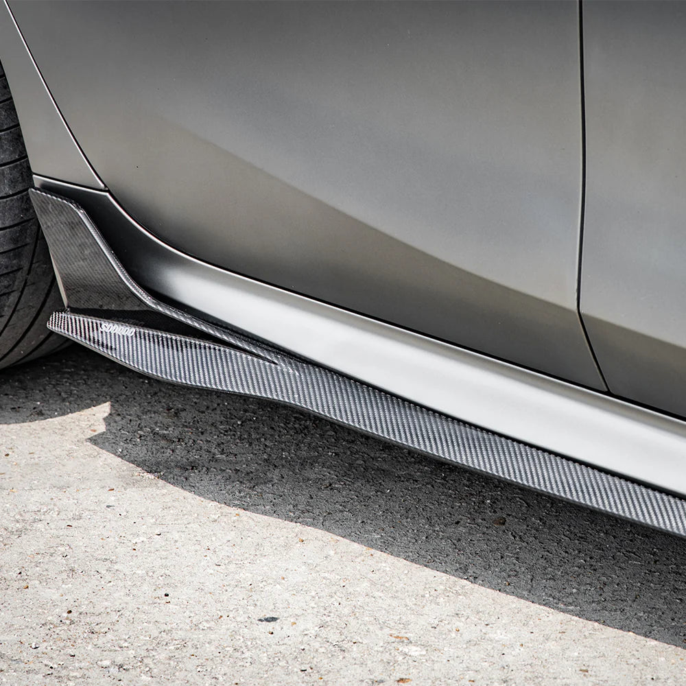BMW M8 GRAN COUPE F93 / G16 SQ STYLE DRY CARBON FIBER SIDE SKIRTS