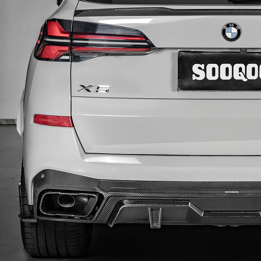 SOOQOO BMW X5 G05 Rear Diffuser In Prepreg Carbon Fiber