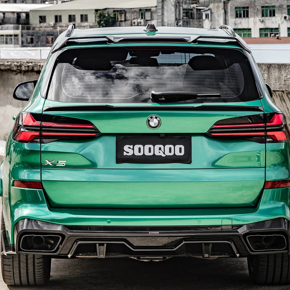 SOOQOO BMW X5 G05 Rear Diffuser In Prepreg Carbon Fiber
