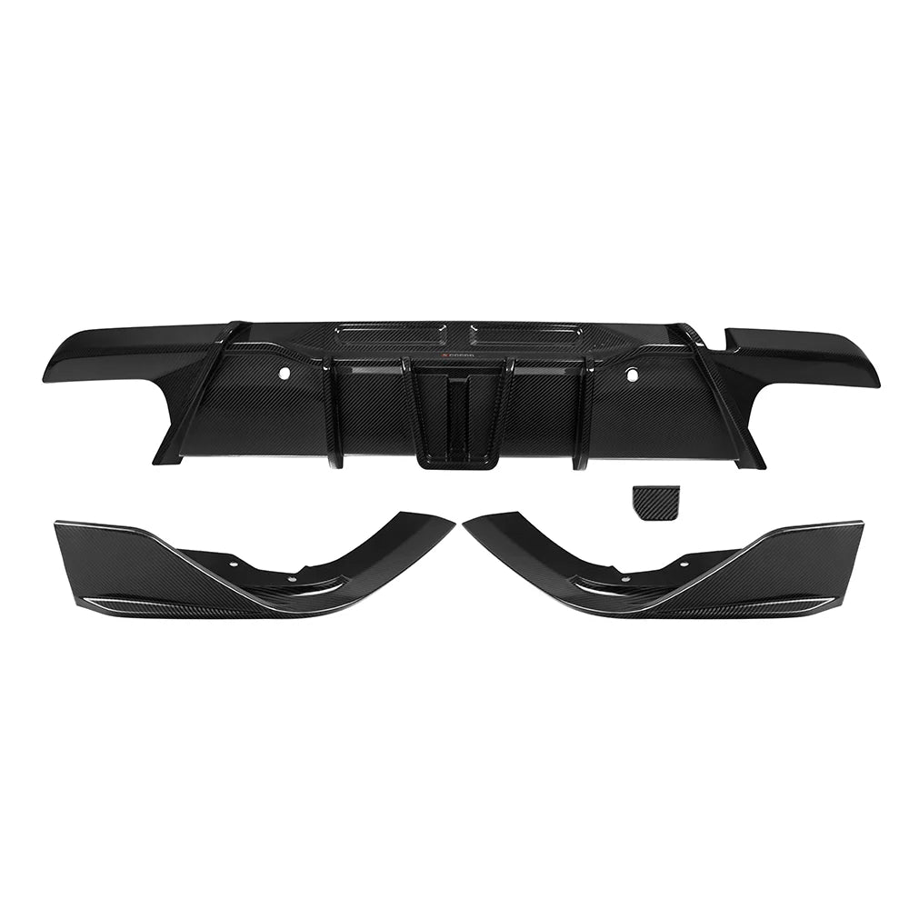 SOOQOO BMW X6M F96 Rear Diffuser In Prepreg Carbon Fiber