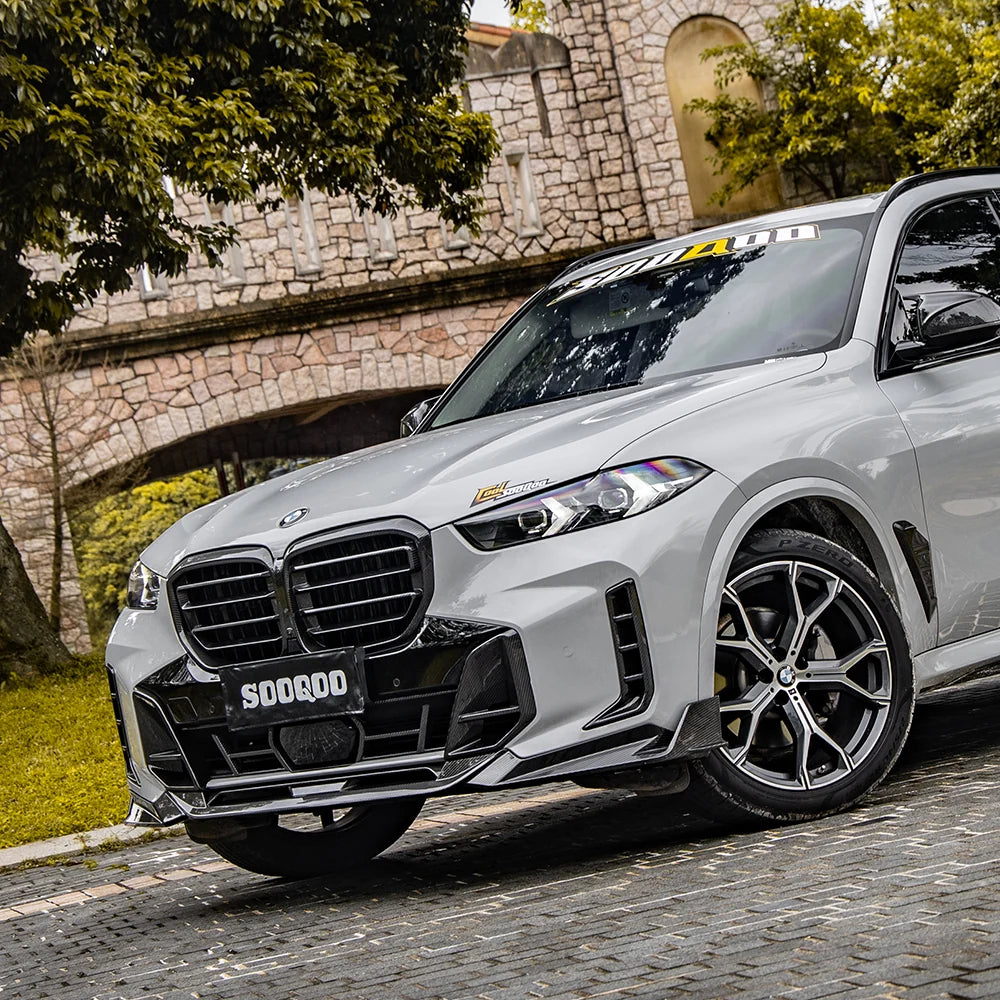 SOOQOO BMW X5 G05 LCI Front Lip In Prepreg Carbon Fiber