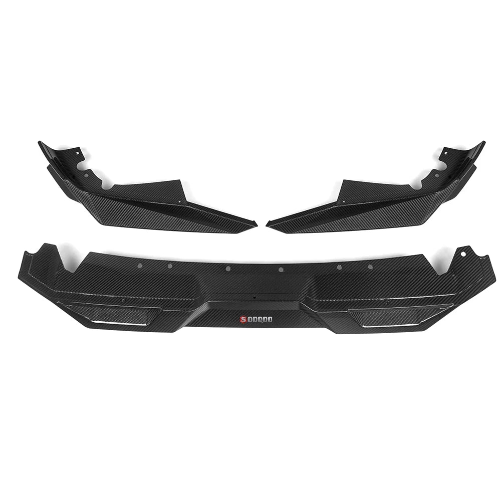 SOOQOO BMW X5M F95 LCI Front Lip In Prepreg Carbon Fiber