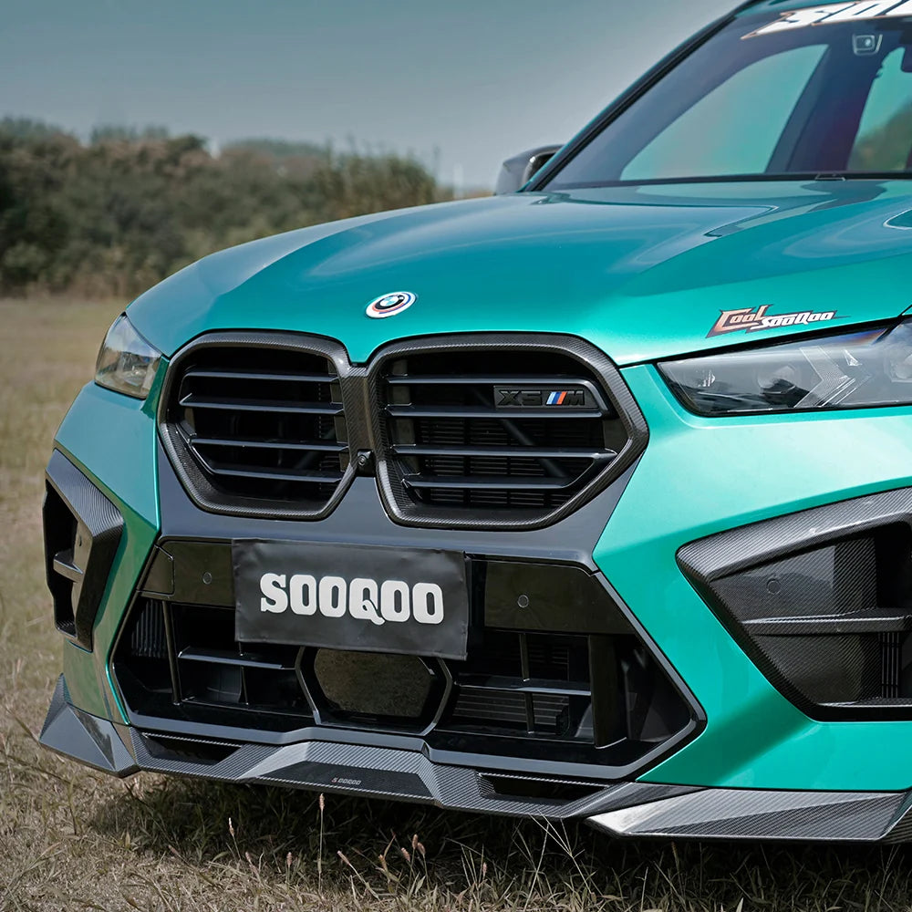 SOOQOO BMW X5M F95 LCI Front Lip In Prepreg Carbon Fiber