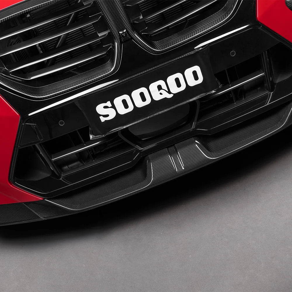 SOOQOO BMW X6M F96 LCI Front Lip In Prepreg Carbon Fiber