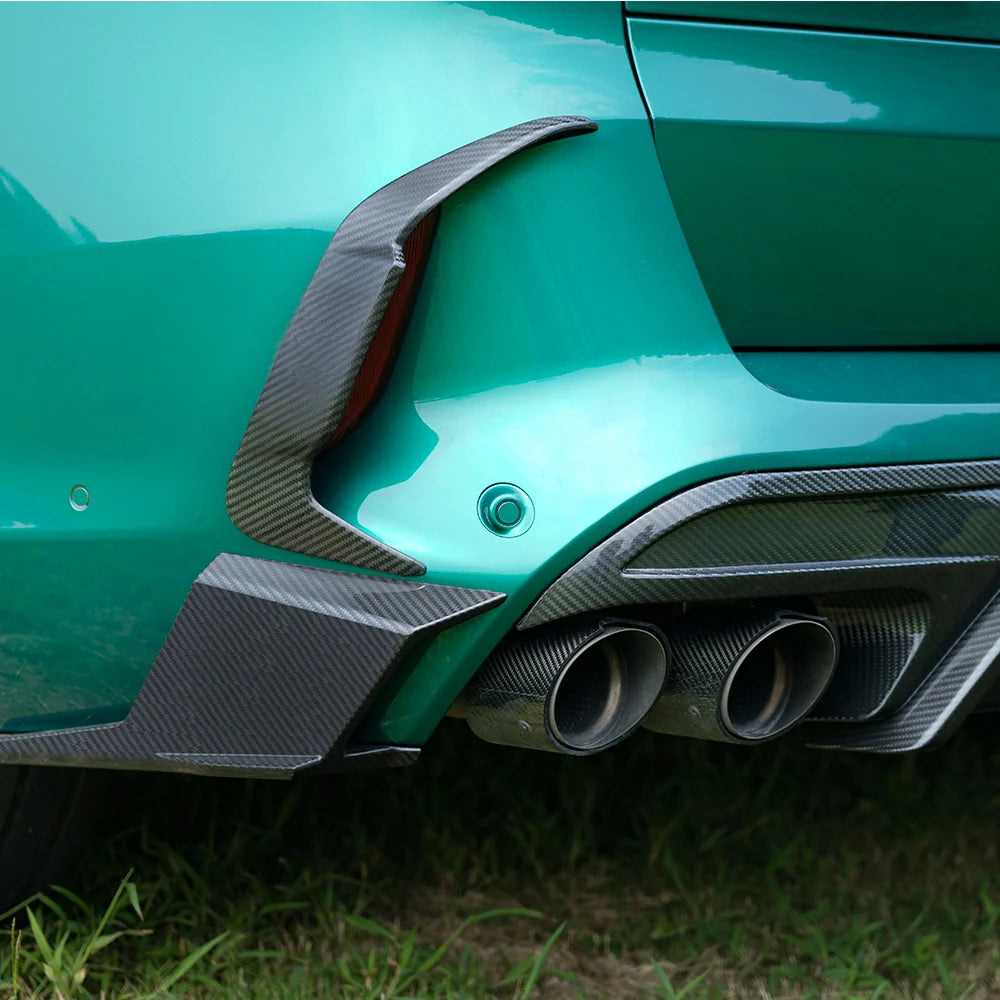 SOOQOO BMW X5M F95 Rear Diffuser W/Brake Light In Prepreg Carbon Fiber
