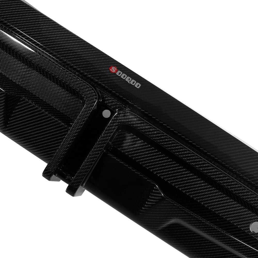 SOOQOO BMW X5M F95 Rear Diffuser W/Brake Light In Prepreg Carbon Fiber