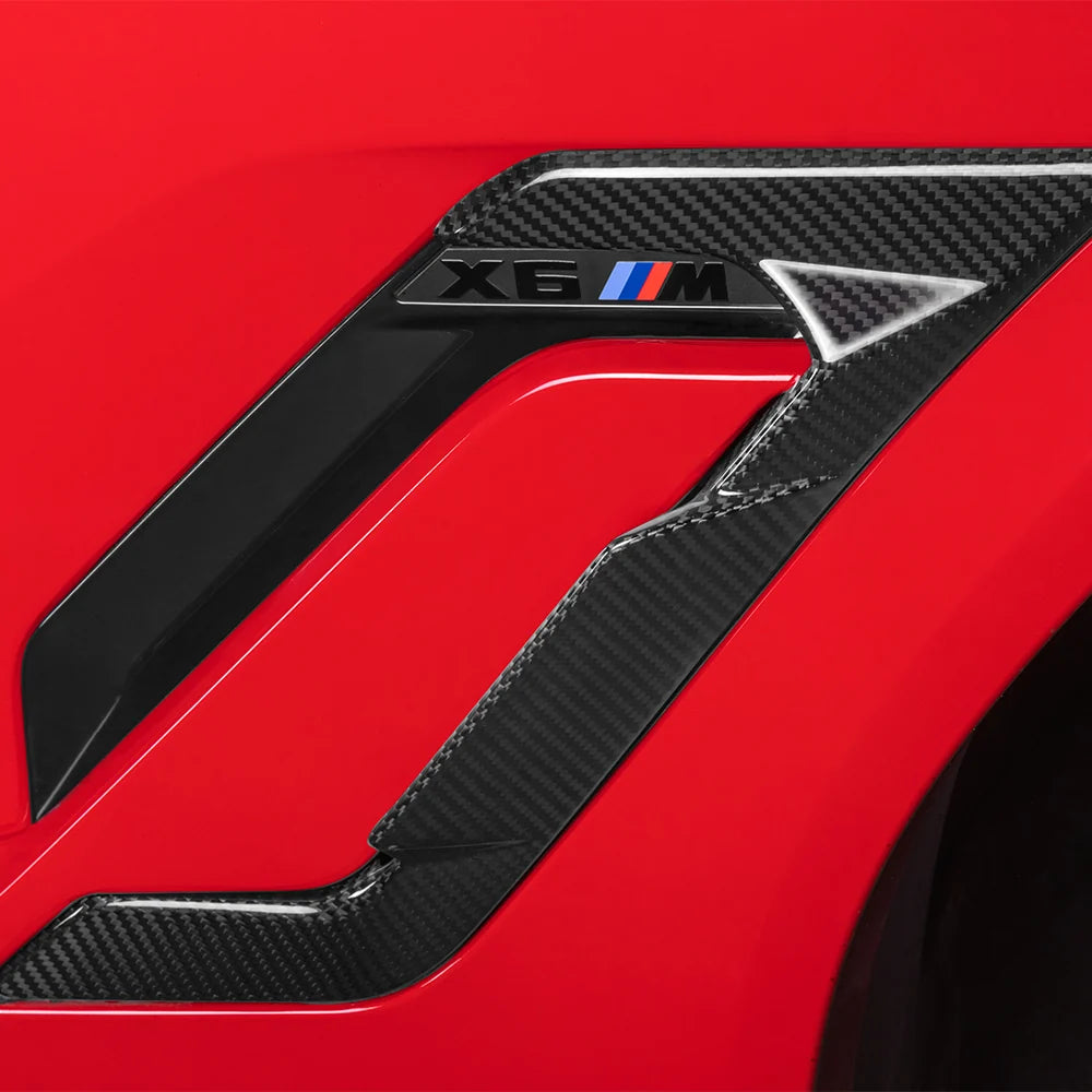SOOQOO BMW X6M F96 Side Fender Trim In Prepreg Carbon Fiber