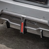 SOOQOO BMW 2 Series G42 Rear Diffuser W/brake Light In Prepreg Carbon Fiber
