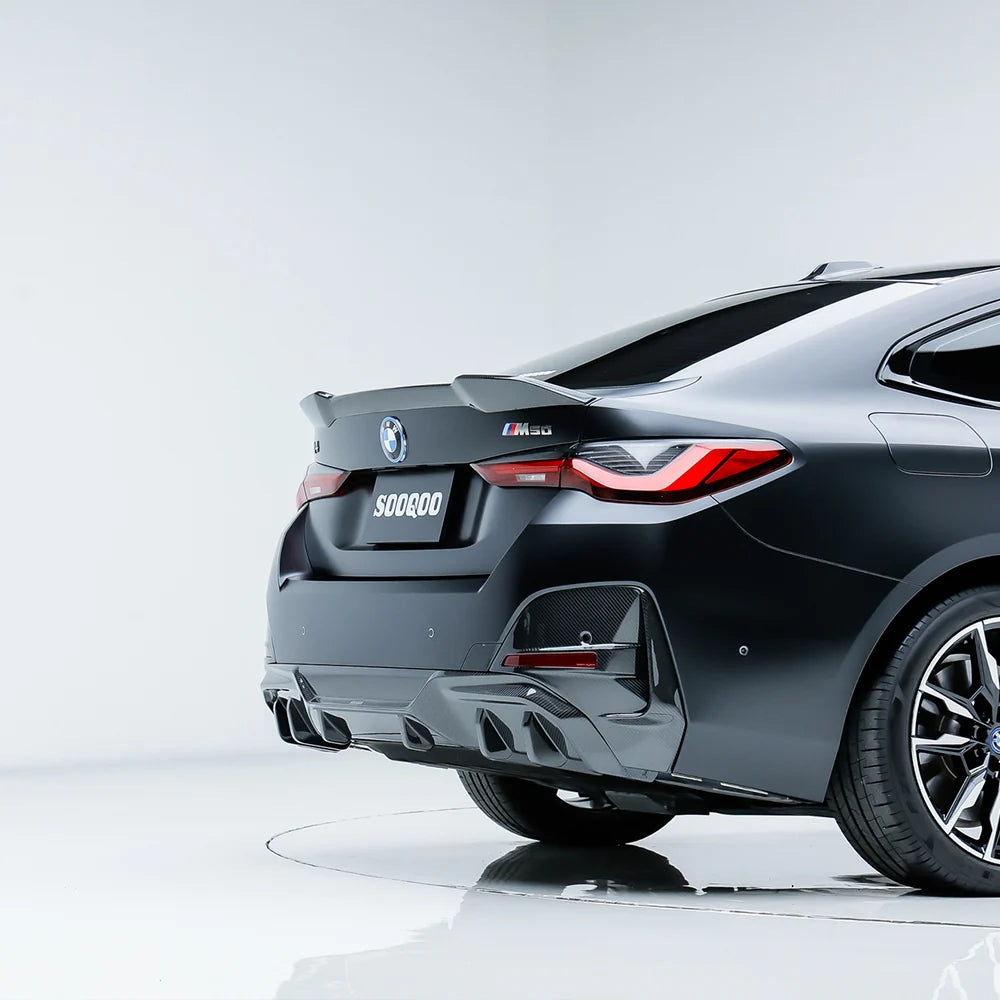 SOOQOO BMW I4 G26 Rear Diffuser In Prepreg Carbon Fiber