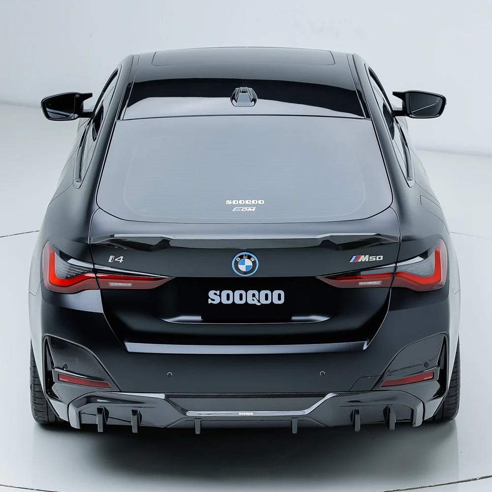 SOOQOO BMW I4 G26 Rear Diffuser In Prepreg Carbon Fiber