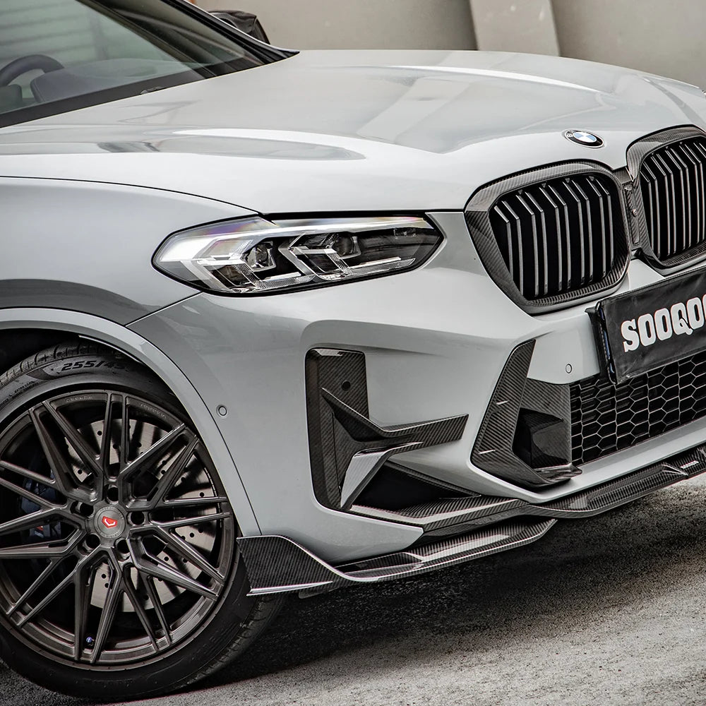 SOOQOO BMW X3M F97/X4M F98  LCI Air Inlets In Prepreg Carbon Fiber