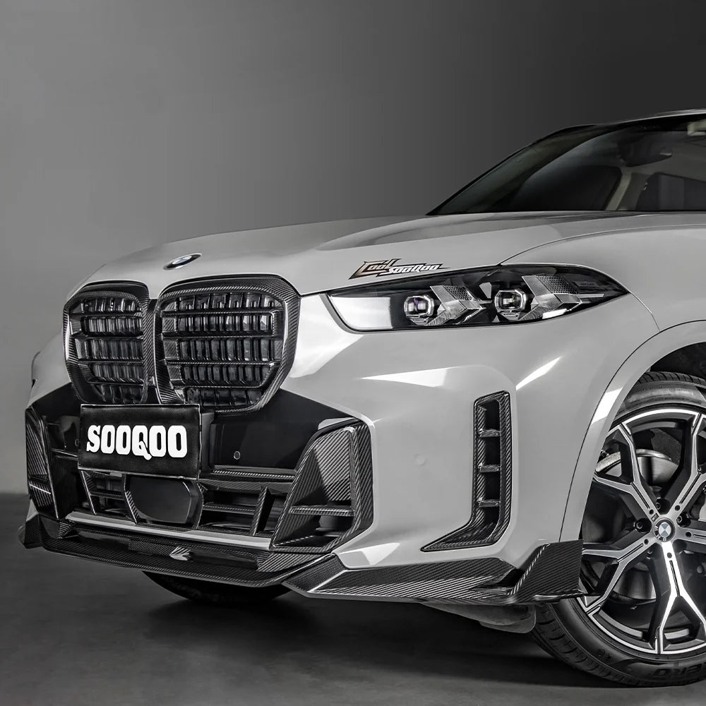 SOOQOO BMW X5 G05 LCI Front Lower Grille In Prepreg Carbon Fiber