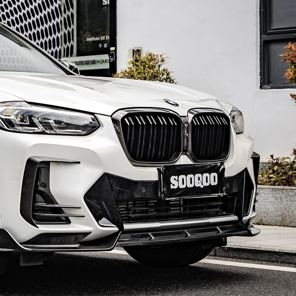 SOOQOO V1 BMW X3 G01 LCI Front Lip In Prepreg Carbon Fiber