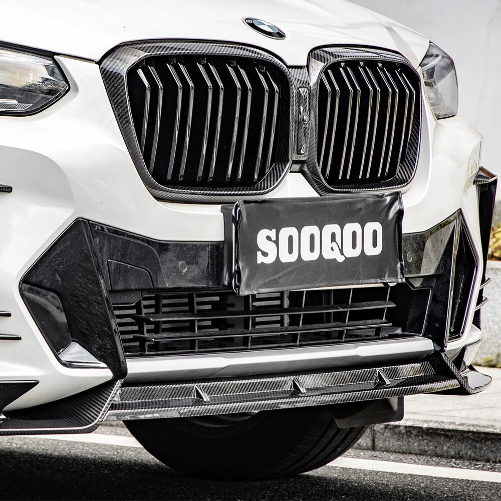 SOOQOO V1 BMW X3 G01 LCI Front Lip In Prepreg Carbon Fiber