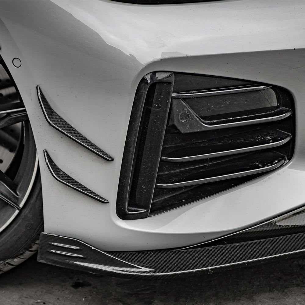 SOOQOO BMW 4 Series G26 Front Lip In Prepreg Carbon Fiber