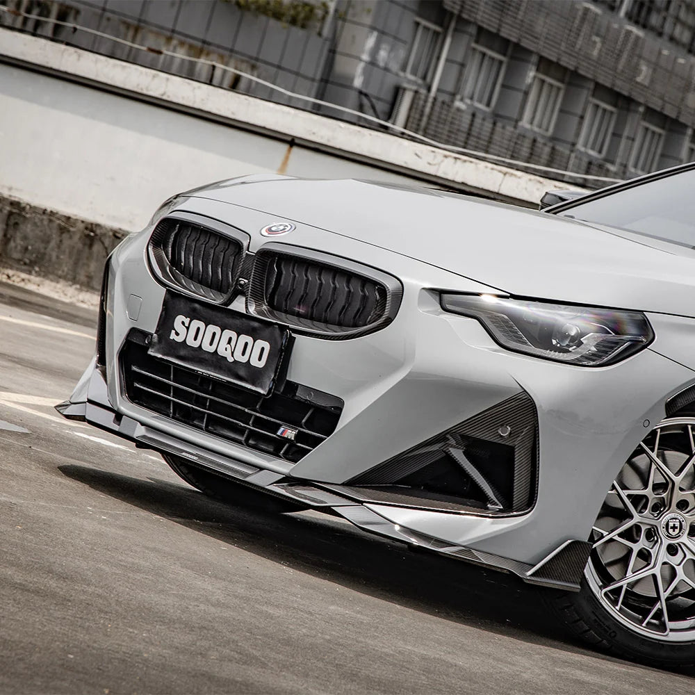 SOOQOO BMW 2 Series G42 Front Lip In Prepreg Carbon Fiber