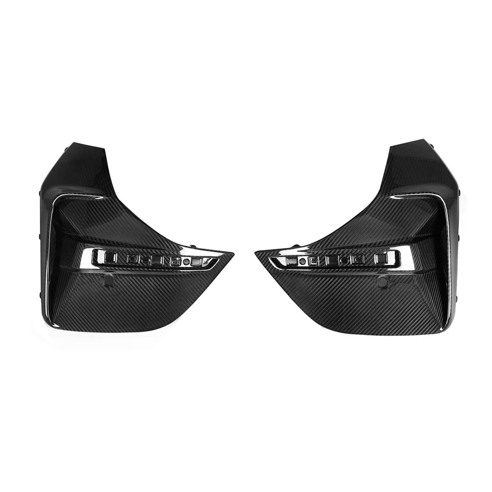 SOOQOO BMW 4 Series G26 Rear Bumper Inserts In Prepreg Carbon Fiber