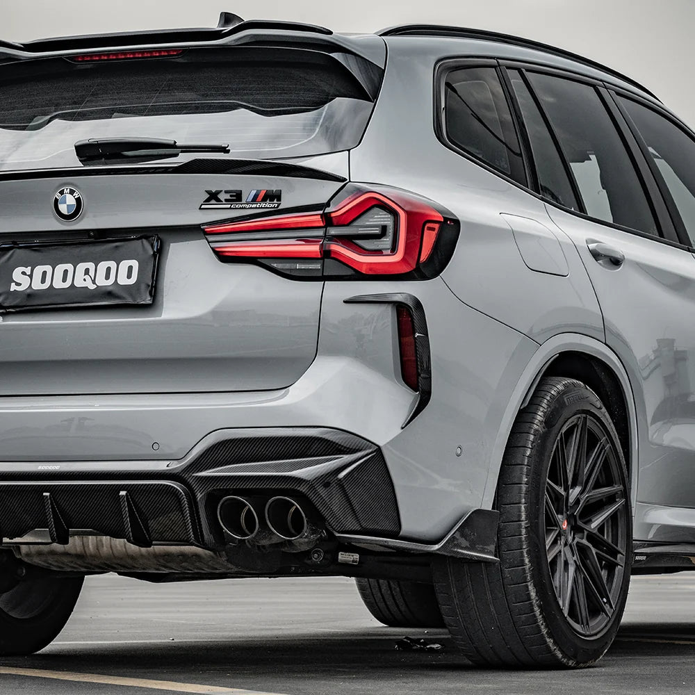 SOOQOO BMW X3M F97 LCI Rear Diffuser In Prepreg Carbon Fiber