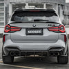SOOQOO BMW X3M F97 LCI Rear Diffuser In Prepreg Carbon Fiber