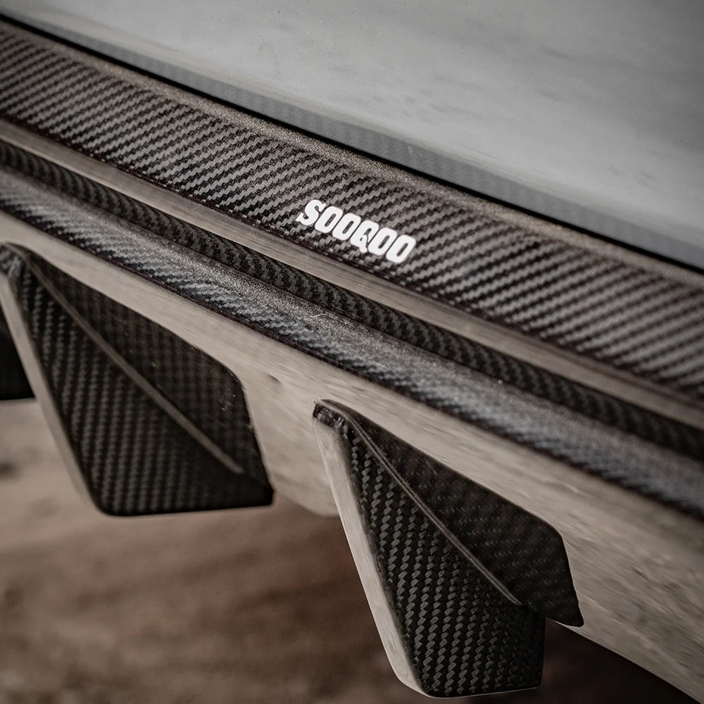SOOQOO BMW X3M F97 LCI Rear Diffuser In Prepreg Carbon Fiber