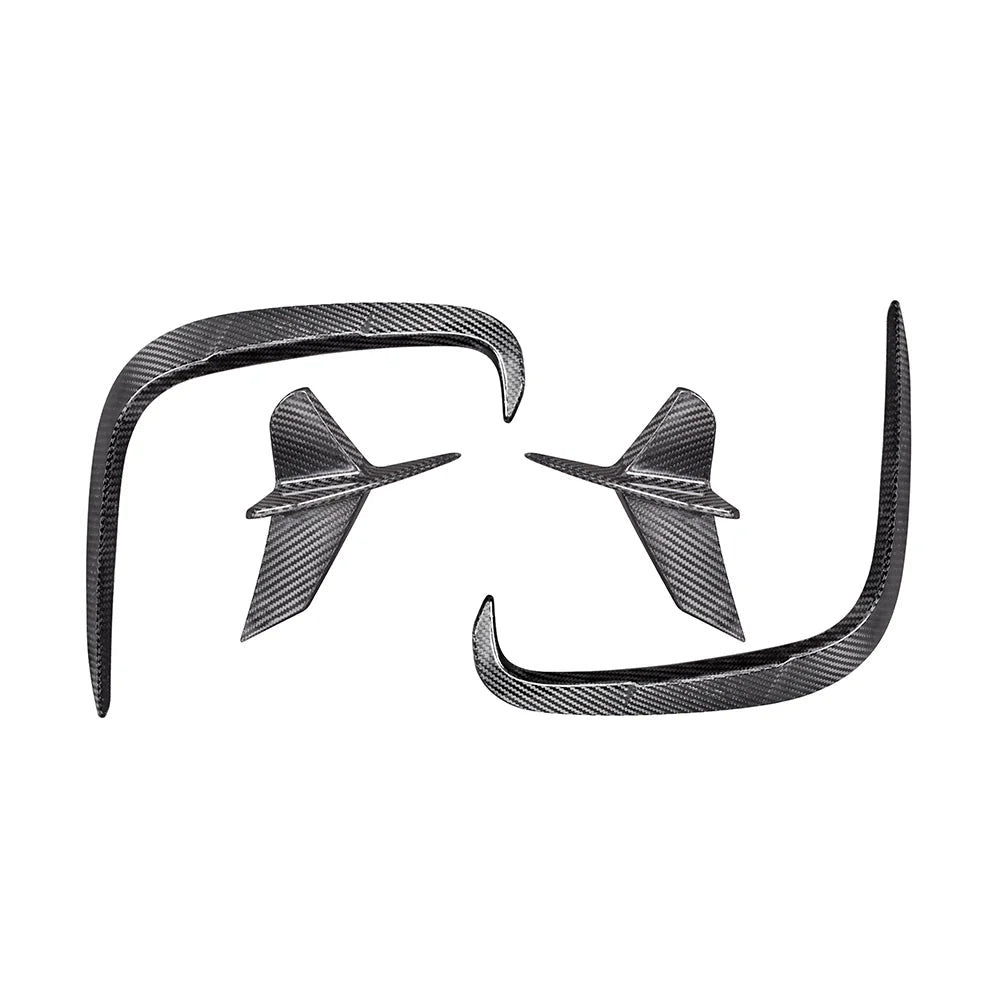 BMW 8 Series G14/G15/G16 840i/850i (2019+) Dry Carbon SOOQOO Rear Bumper Inserts Set