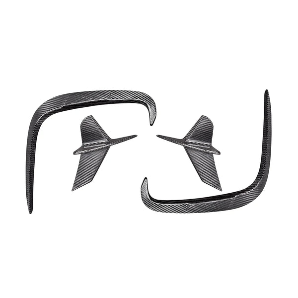 BMW 8 Series G14/G15/G16 840i/850i (2019+) Dry Carbon SOOQOO Rear Bumper Inserts Set