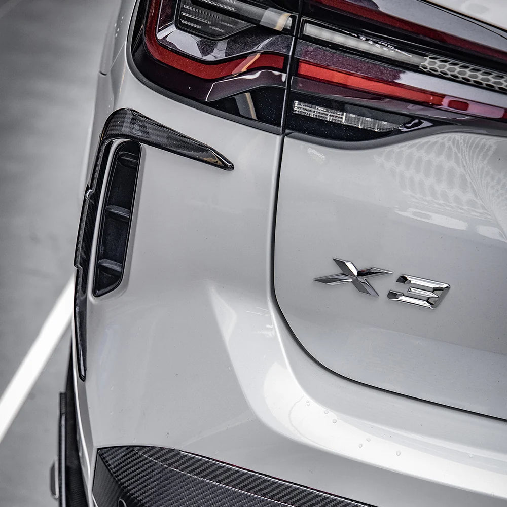 SOOQOO BMW X3 G01 LCI Rear Bumper Insert In Prepreg Carbon Fiber