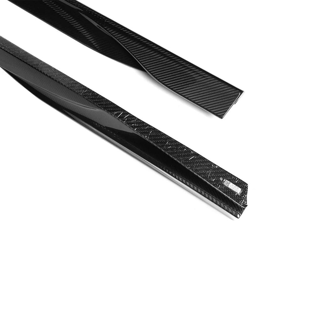 SOOQOO BMW i4 G26 Side Skirt In Prepreg Carbon Fiber