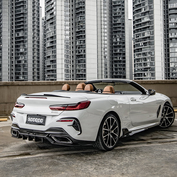 SOOQOO STYLE DRY CARBON FIBER SIDE SKIRT EXTENSIONS BMW 8-SERIES F91 / F92
