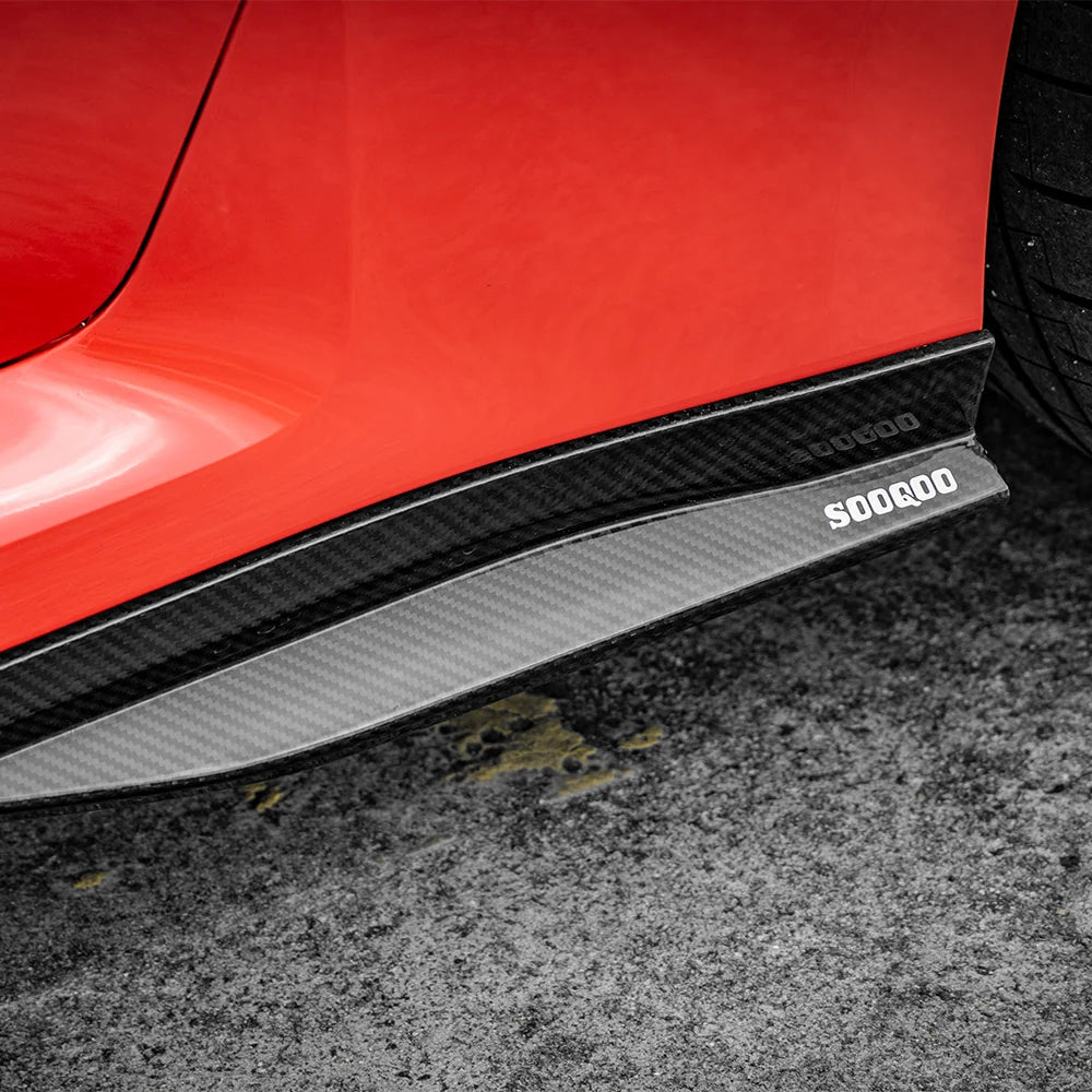 SOOQOO BMW M2 G87 Side Skirt In Prepreg Carbon Fiber