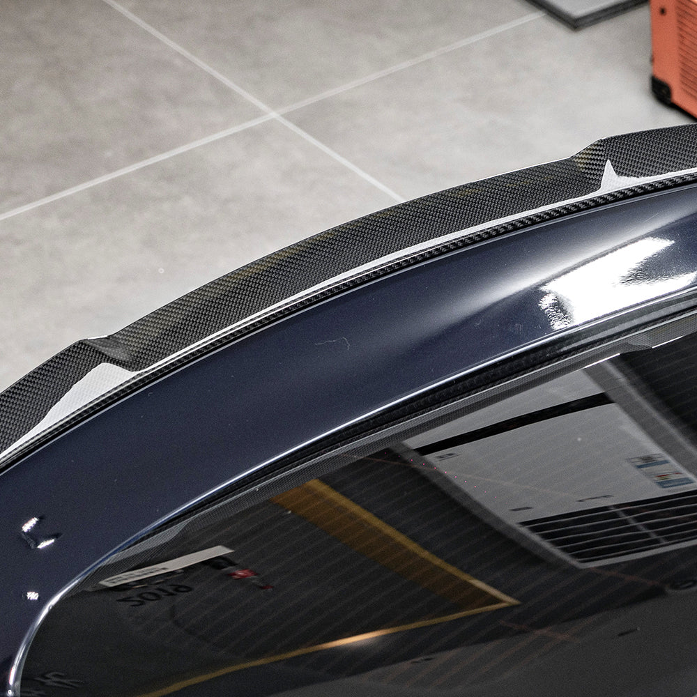 SOOQOO BMW 4 Series G26 Rear Spoiler In Prepreg Carbon Fiber