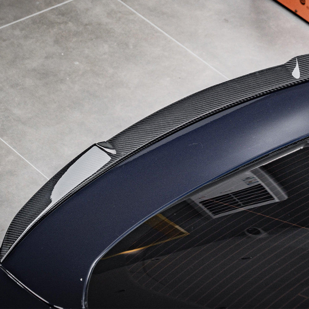 SOOQOO BMW 4 Series G26 Rear Spoiler In Prepreg Carbon Fiber