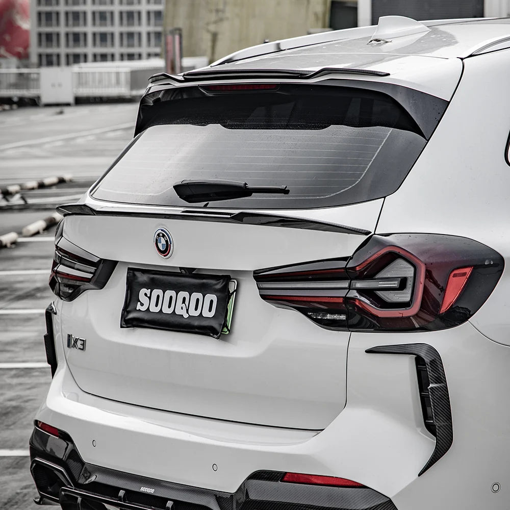 SOOQOO BMW X3 G01 Rear Spoiler In Prepreg Carbon Fiber