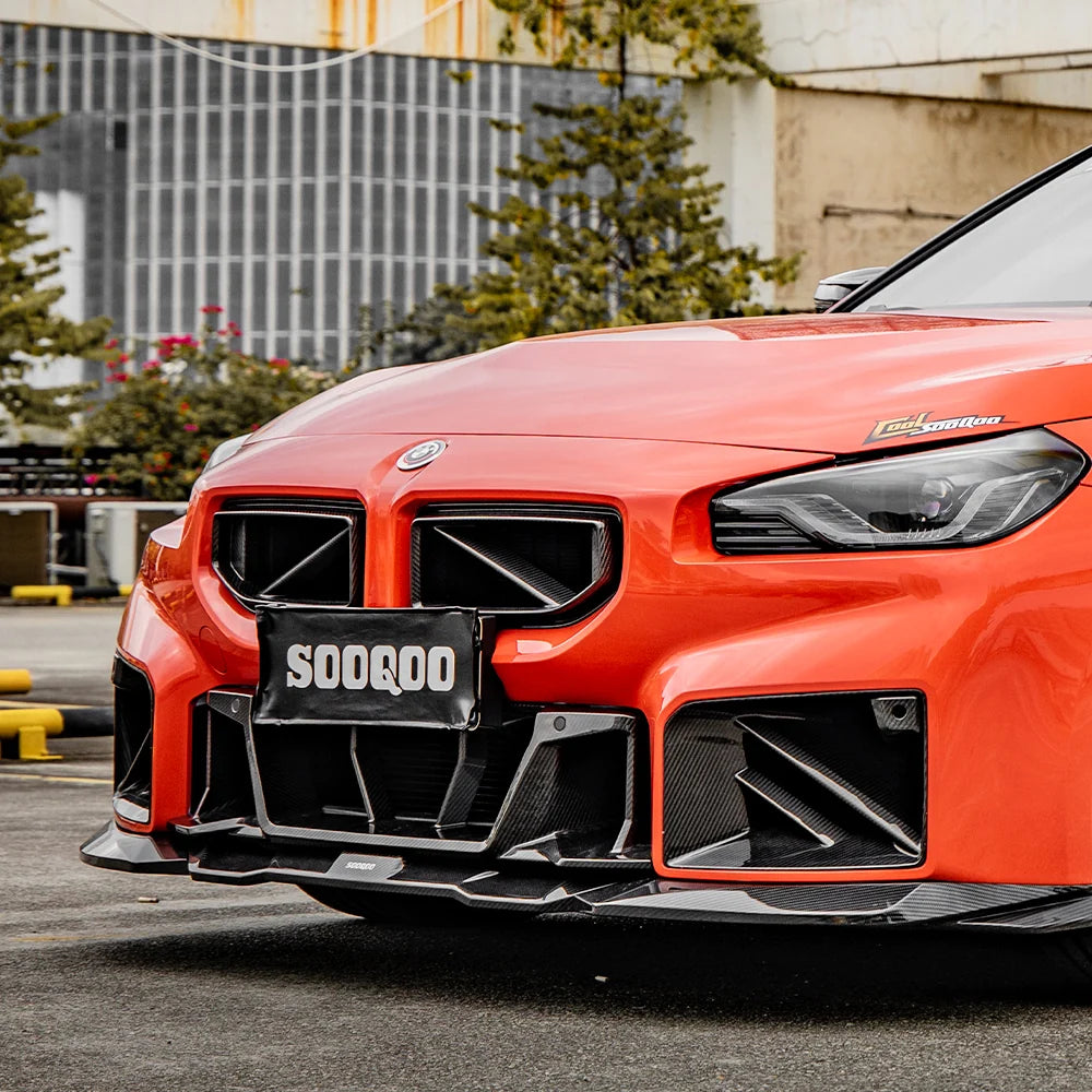 SOOQOO V1 BMW M2 G87 Front Grille In Prepreg Carbon Fiber