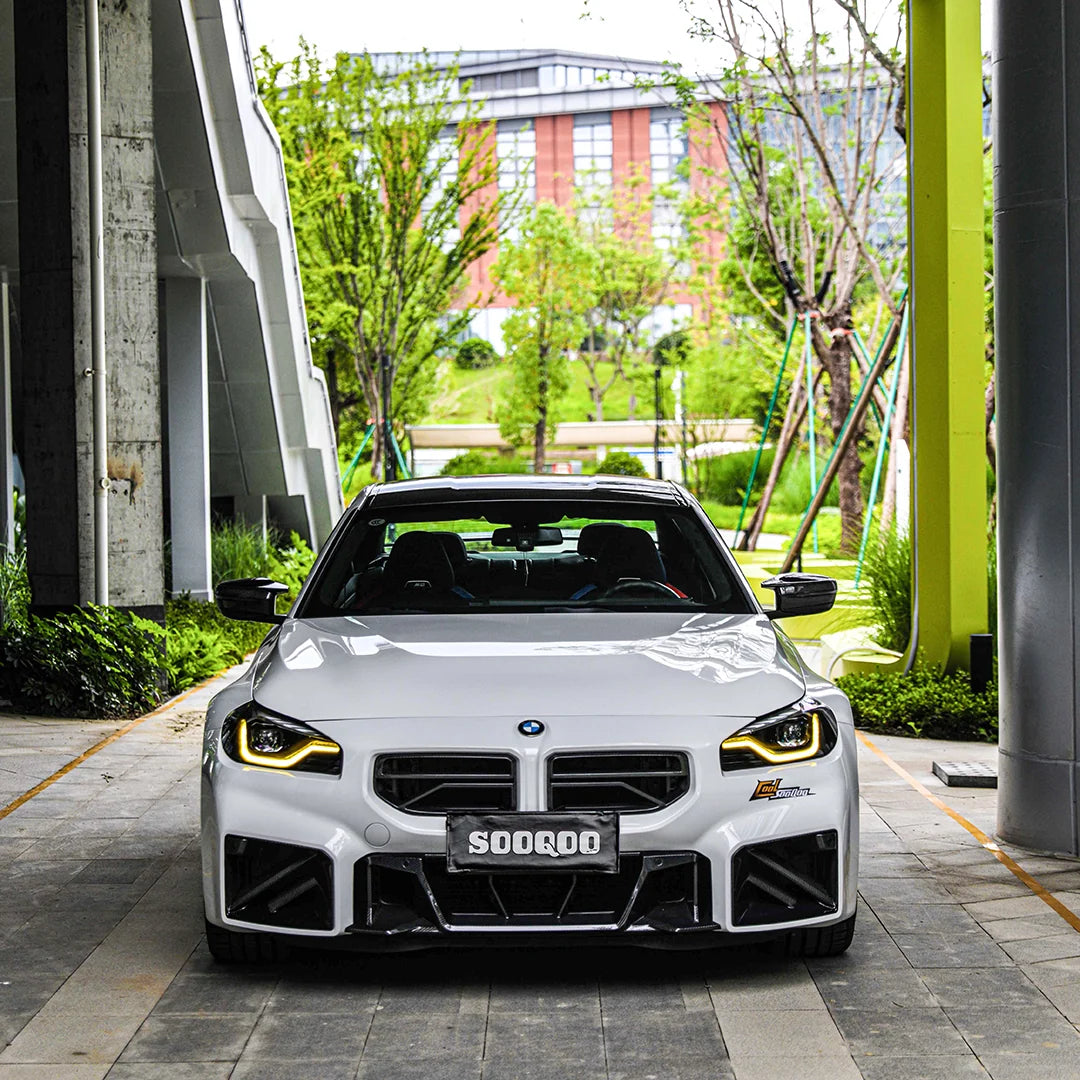 SOOQOO V2 BMW M2 G87 Front Grille In Prepreg Carbon Fiber