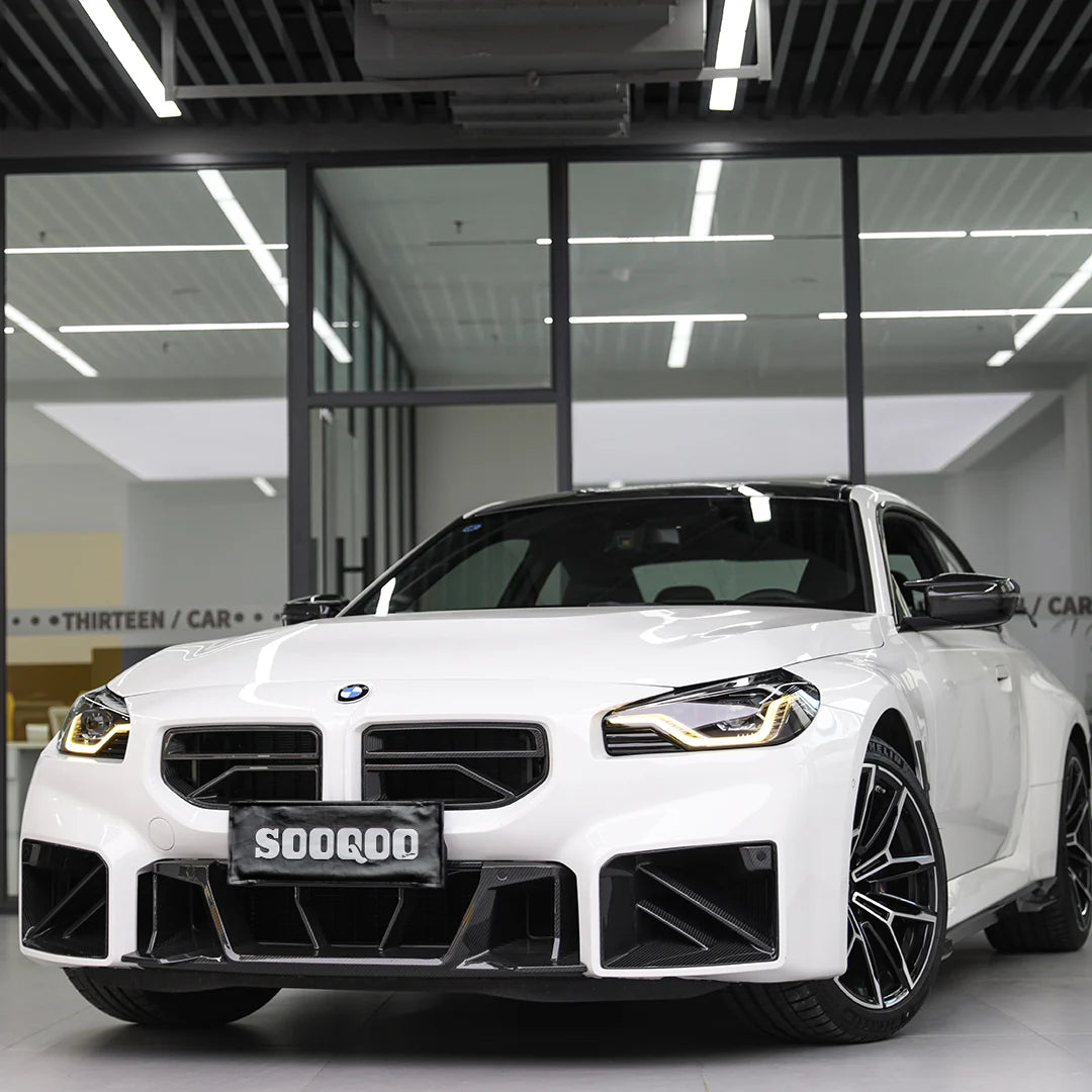 SOOQOO V2 BMW M2 G87 Front Grille In Prepreg Carbon Fiber
