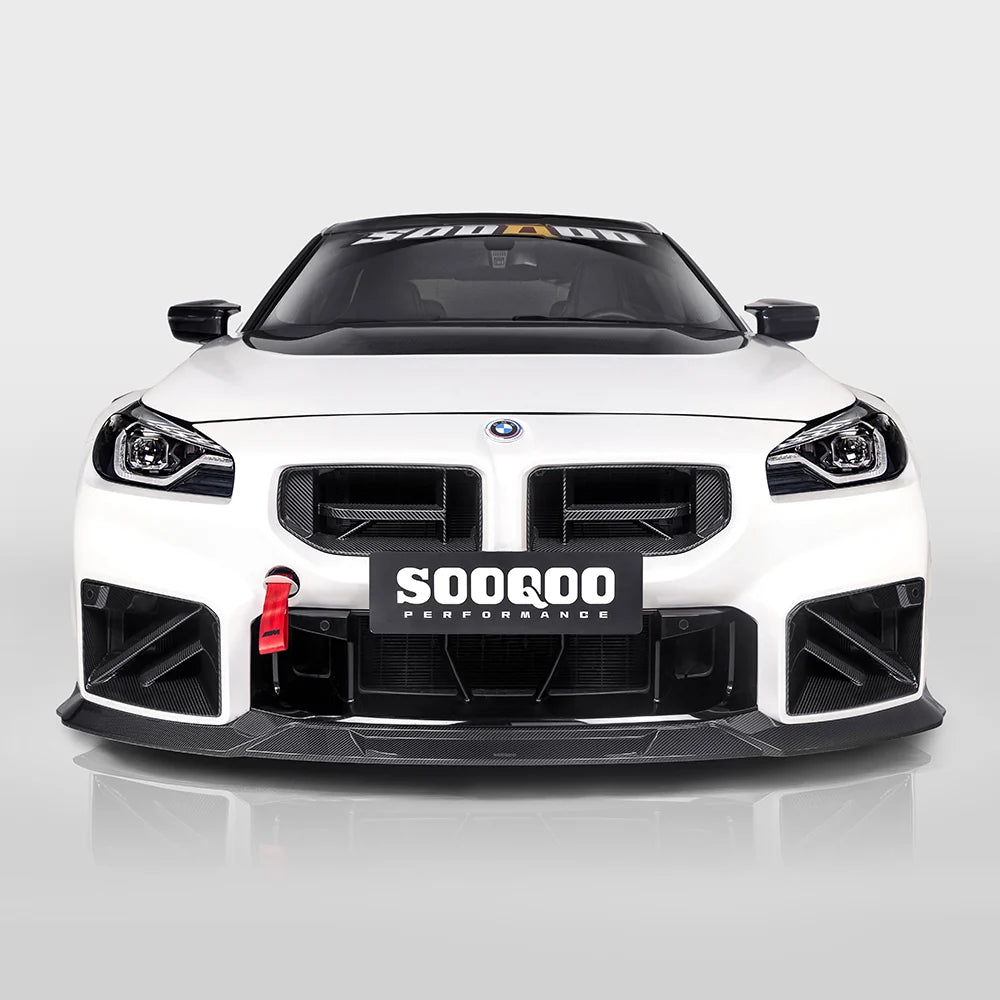 SOOQOO V3 BMW M2 G87 Front Lip In Prepreg Carbon Fiber