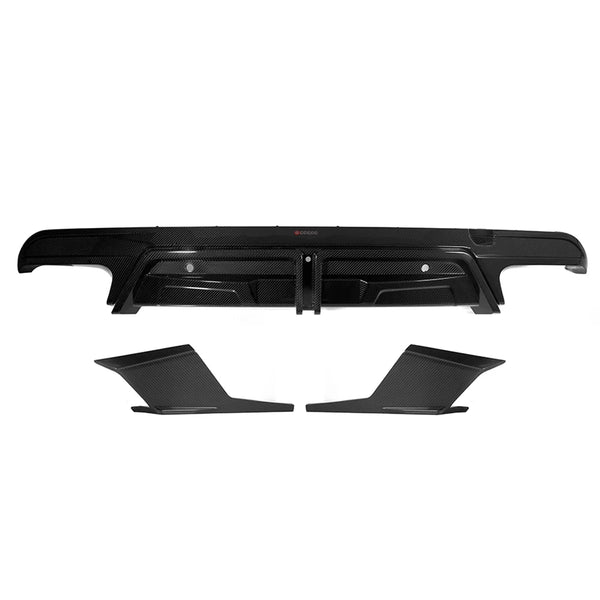SOOQOO BMW X5M F95 Rear Diffuser In Prepreg Carbon Fiber
