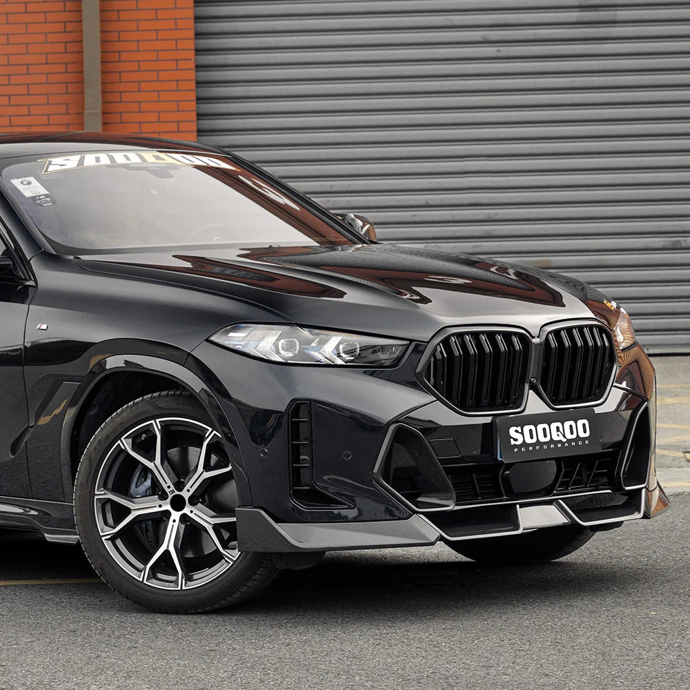 SOOQOO BMW X6 G06 LCI Dry Carbon Front Lip